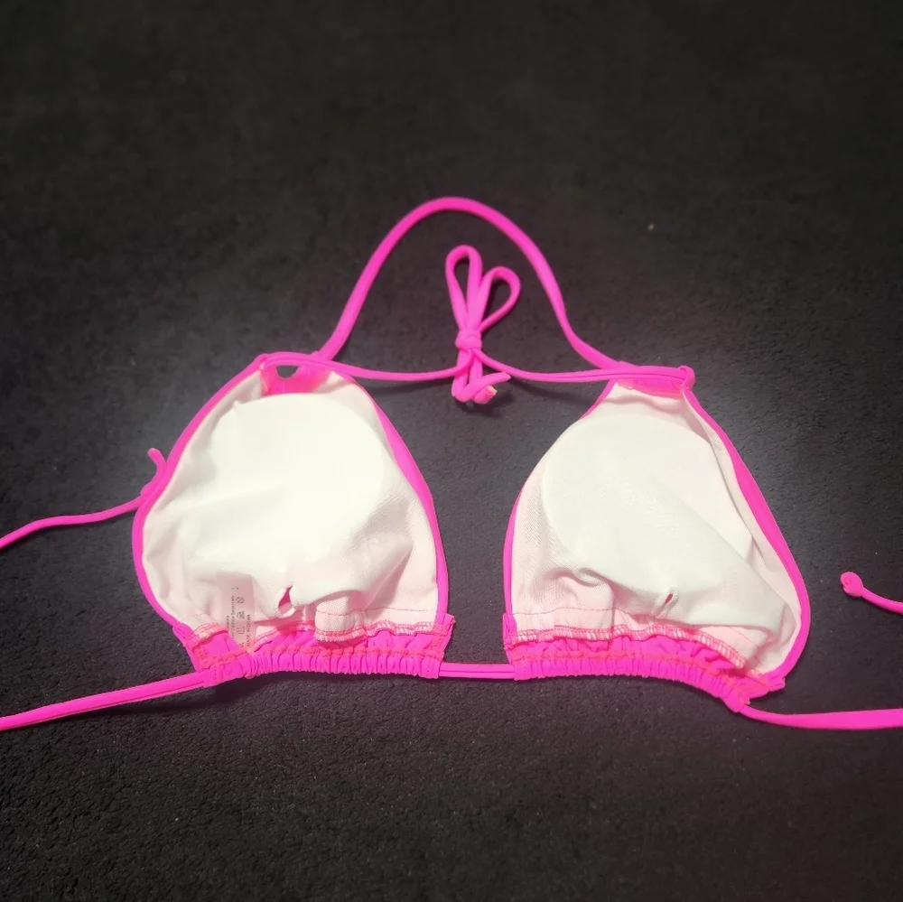 Zaful Hot Pink String Bikini M/L